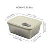 Stackable Fruit,Vegetable,Meat Food Container Durable Sealed 304 Stainless Steel Fresh-keeping Box Refrigerator&Microwave Safe