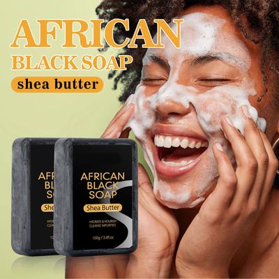 100g Black Soap Body Cleaning Wash Face Soap,bath Soap,Black Soap Body Cleanser-Face And Body Wash Bar For Deep Cleansing, Natural Bath Soap
