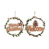 Hanging Wreath for Christmas Festivities Colorful Door Hanger Accessories for Indoor Outdoor Use Party Decorations