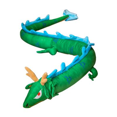 200CM Chinesischer Stil Tierkreis Drache Plüschtiere Gefüllter Dinosaurier Plüschpuppen Tier Schlaf Langes Kissen Geburtstagsgeschenk für Jungen Kinder