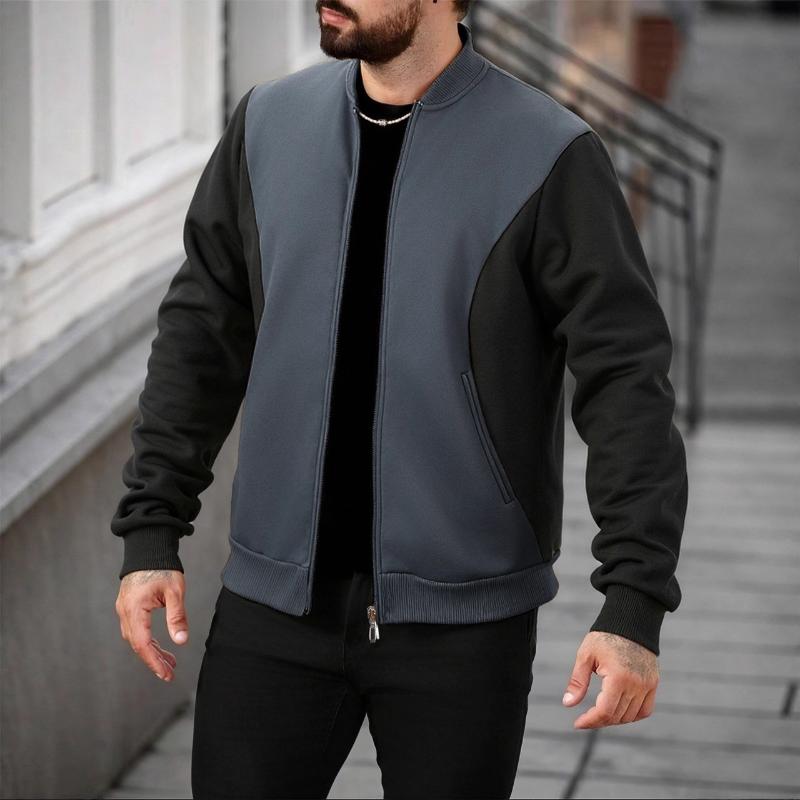 

Мужская толстовка с капюшоном в стиле колор-блок, однотонная, простая, повседневная, универсальная, модная одежда, весна-осень, новый стиль S серый