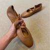 Damen Mary Jane flache Schuhe Retro rutschfeste Sohle Leder Trend Kleid Elegant Ballett Schuhe Lässig Streetwear Komfort Loafer