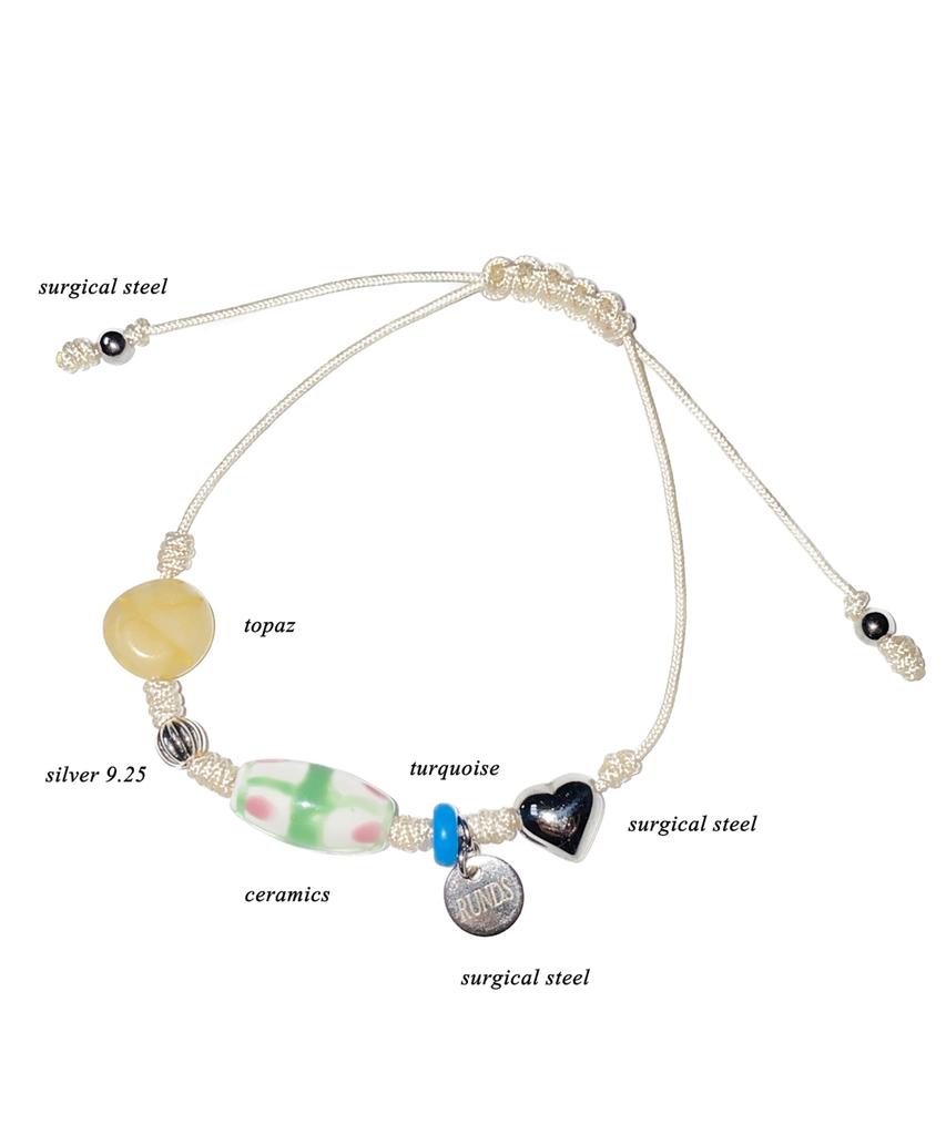 Runds White Gemstone Bracelet