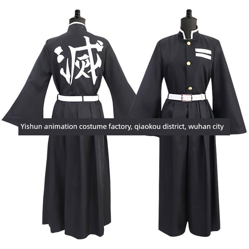 Demon Slayer: Kimetsu No Yaiba Hashibira Inosuke Cosplay Costume Flame Pillar Hashibira Team Uniform Cosplay Outfit Time Torei No Ichirou Long Style S