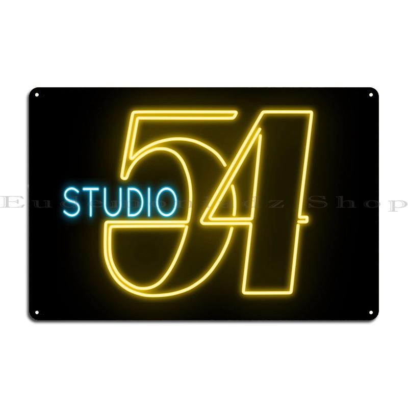 

Неоновая вывеска Studio 54 Металлическая табличка Настенный плакат На заказ Железные пабные таблички Стена Пещера Жестяная вывеска Плакат 20x30cm