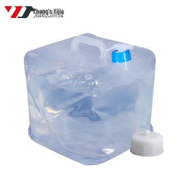 Transparent Portable Folding Water Bucket with Faucet