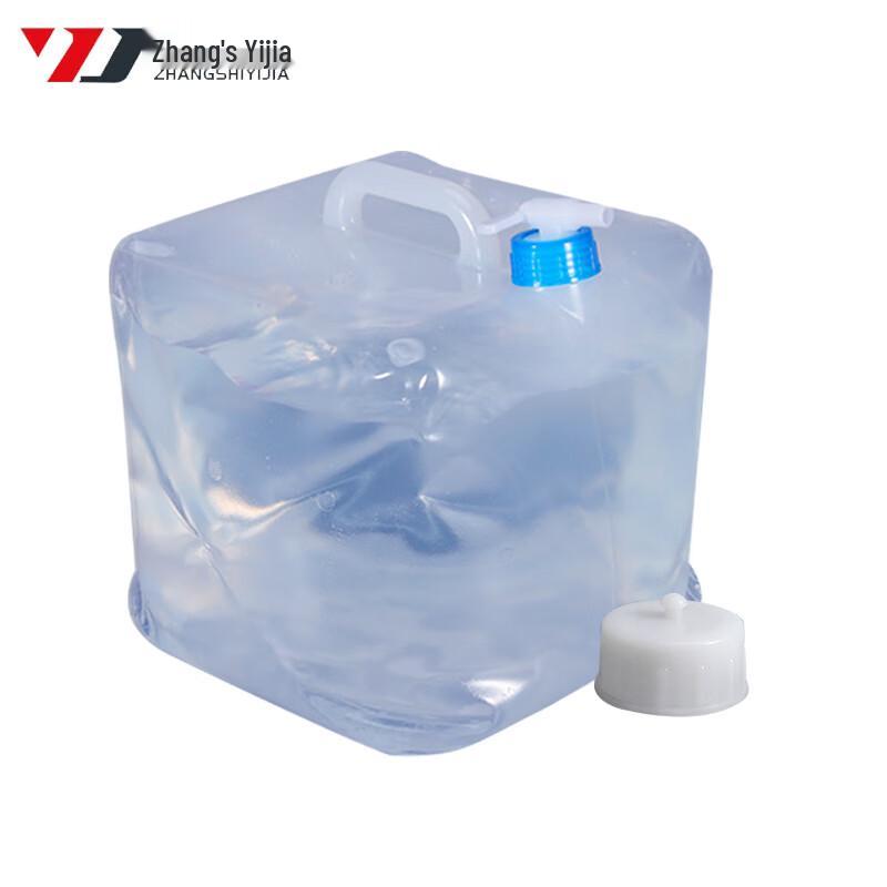 Transparent Portable Folding Water Bucket with Faucet