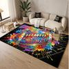 American Football Theme Soft Crystal Velvet Rug Custom Name & Text Print Non Slip Floor Rug for Bedroom Living Room