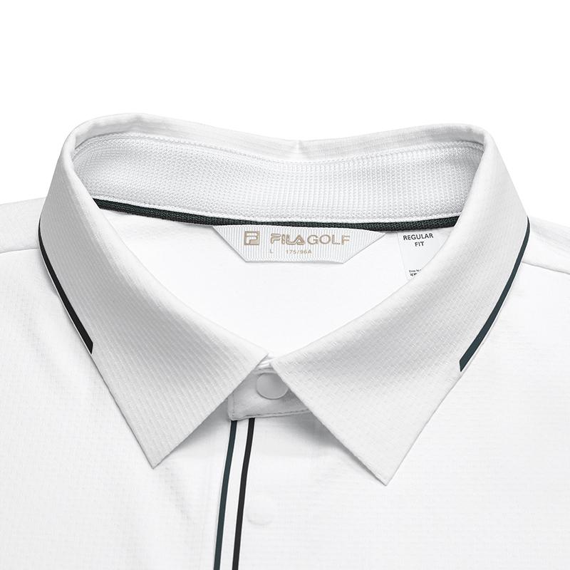 FILA Golf Series Contact Cool Simple Short Sleeve Polo Shirt Men tops A11M635103FWT