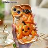 Phone Case: 2D Flat Design, Suitable for iPhone 18, 17, 16, 15, 14, 13 Pro Protective Cases, Halloween Pumpkin Theme, Perfect Holiday Gift for Christm