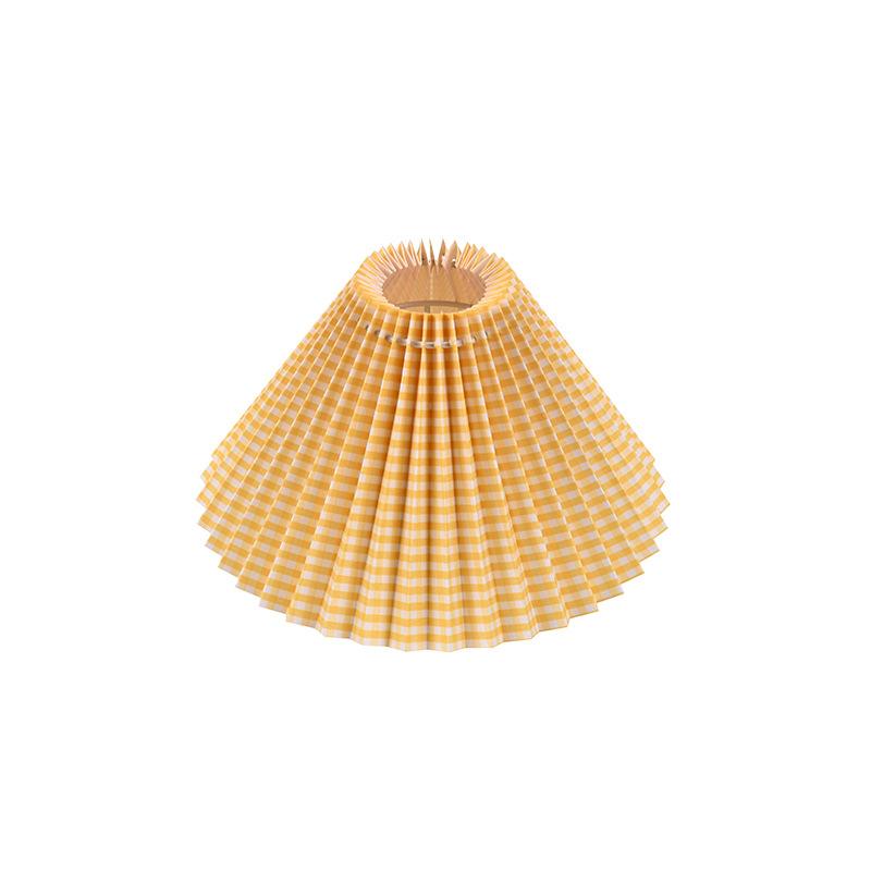 Kvalitní plisované látkové stínidlo s kovovým rámem různé barvy pro stolní lampu, stojací lampu