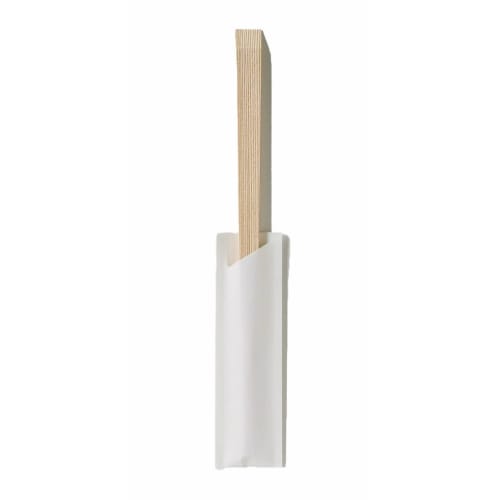 Kindai Chopstick Bags, White, Hakama Style, 500 Count, Paper Chopstick Bags for Disposable Chopsticks