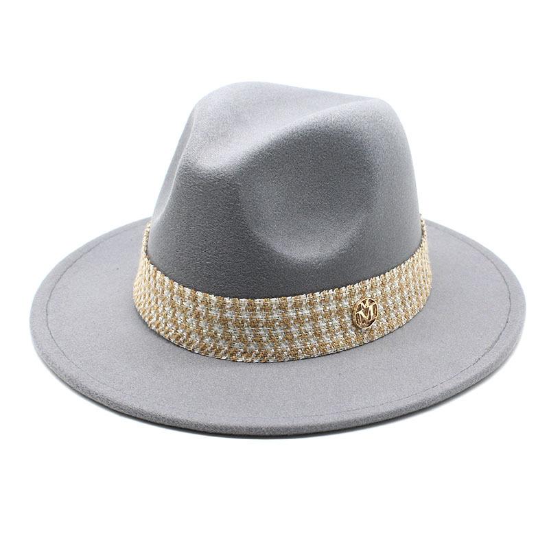 Woolen Hat Top Hat Jazz Hat Bow M Standard Woolen Hat