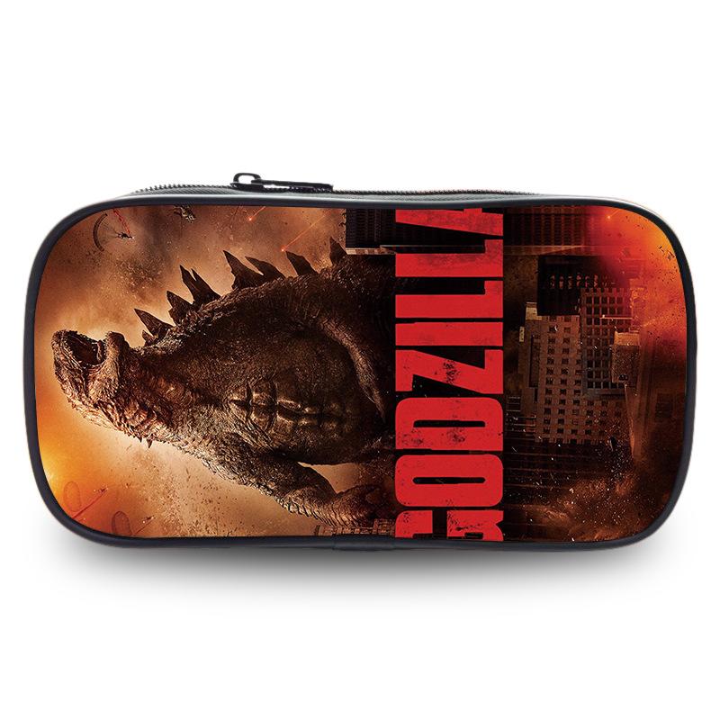 Godzilla Wars King Kong Pencil Case Stationery Case Pencil Case Student Office Pencil Bag Student Pencil Bag Stationery Storage Bag