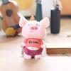 Cat Plush Pendant Keychain Cute Animal Bag Charm Soft Fluffy Pig Panda Bear Rabbit Portable Hanging Chain Decompress Toy