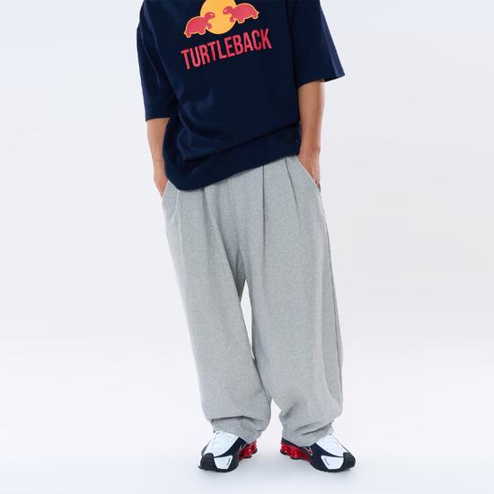 Turtleneck Sweat & Wide Leg Balloon Pants 2 Colors