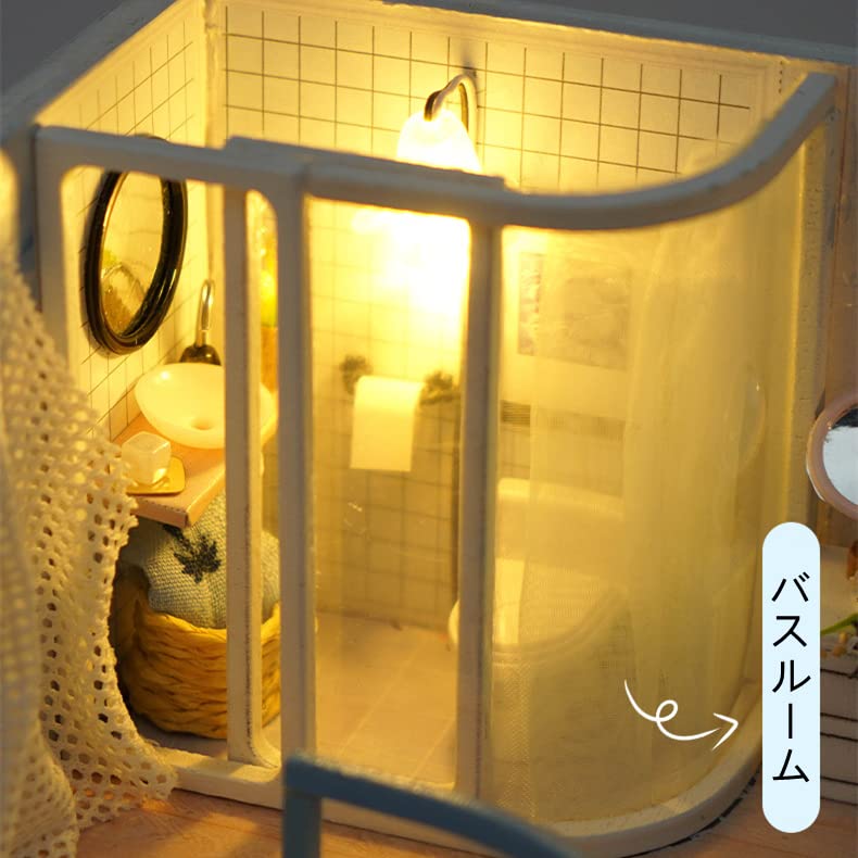 Fashion Alley Dollhouse Handmade Kit Set Miniature Mini Furniture Crafts Kit with Dustproof Case TD42 "Weilan Seal"