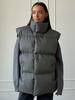 Women Autumn Winter Vests Stand Collar Loose Warm Vest Cotton-padded Coat Casual Women's Jackets Outerwears