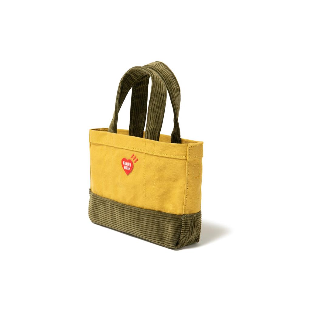 New HUMAN MADE Mini Shoulder Tote Bag Yellow HM24GD049