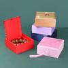 Chinese Style Vintage Tassel Jewelry Box Bamboo Leaves Damask Jewelry Storage Box High-quality Jewelry Packaging Box
