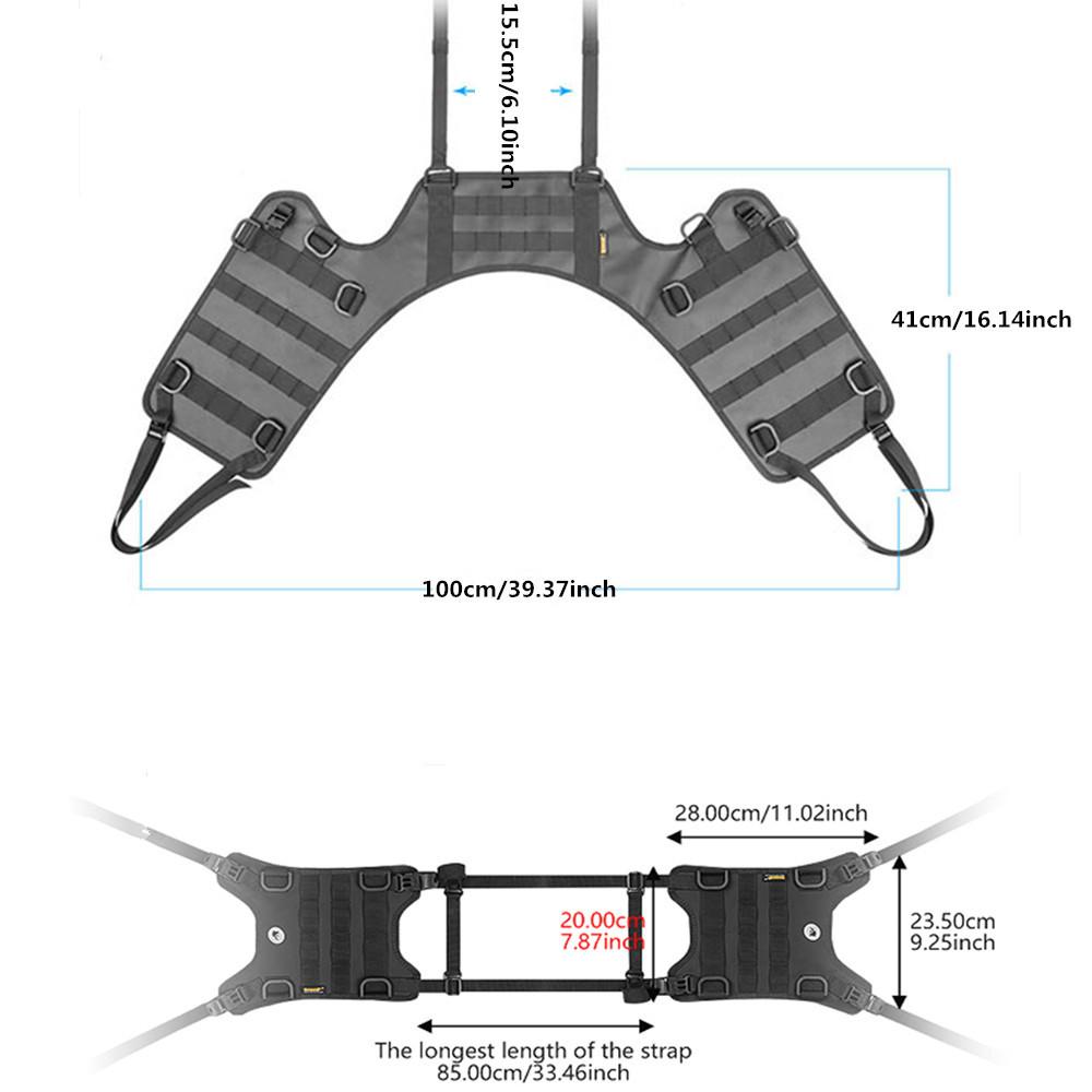 Motorcycle Saddle Bag Mounting Base Motorbike Tail Bag/Rack Bag/Rear Seat Bag/Fuel Tank Side Bag Universal Saddle Bag Mount Base