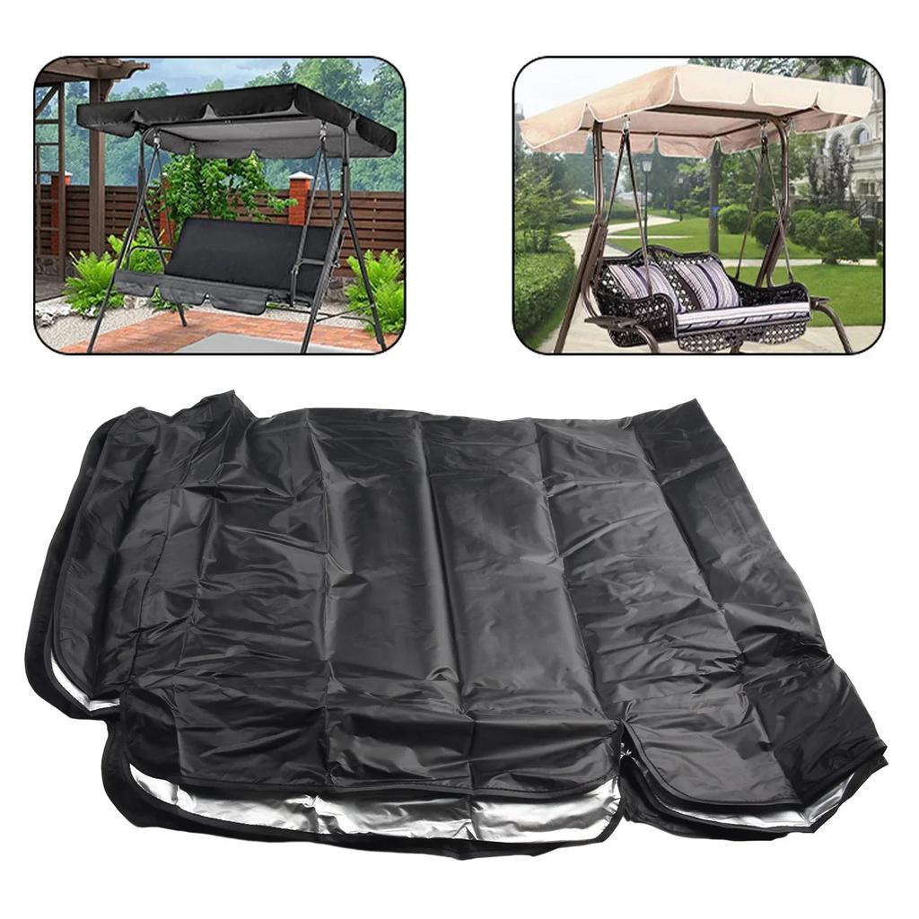 Outdoor Swing Chair Cover Playground Swing Chair Top Cover Waterproof Sunshade Canopy Green 164*114*15cm Swing Canopy Roof Shade