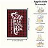 Christmas Greeting Card Plaid PatternBlanket Flannel Throw Blanket for Sofa, Bed, Travel, Camping, Office, Couch, Chair, And Bed Gift for Ch