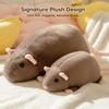 Big Mouse Plush Pillow Soft Stuffed Animal Large Rat Pillow Cute Chubby Mouse Plush Toy for Home Office Bed Sofa Decoration