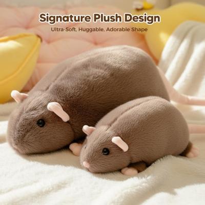 Grande Cuscino Peluche Topo Animale di Peluche Morbido Cuscino Topo Grande Giocattolo di Peluche Topo Cicciottello Carino