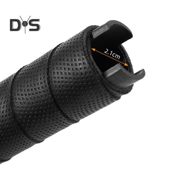 1 Pair Bicycle Handlebar Grip Cover Non-slip Faux Leather Shock Absorbing MTB Road Mountain Bike Handle Grip Sleeve Bicycle Accessories