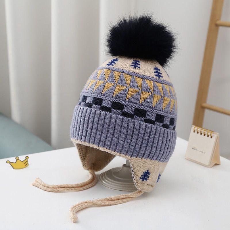 2025 Autumn/Winter Unisex Korean Knit Wool Hat for Kids and Babies - Warm, Trendy Pullover Design