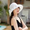 New foldable bow stylish and elegant bucket hat women travel vacation sun hat