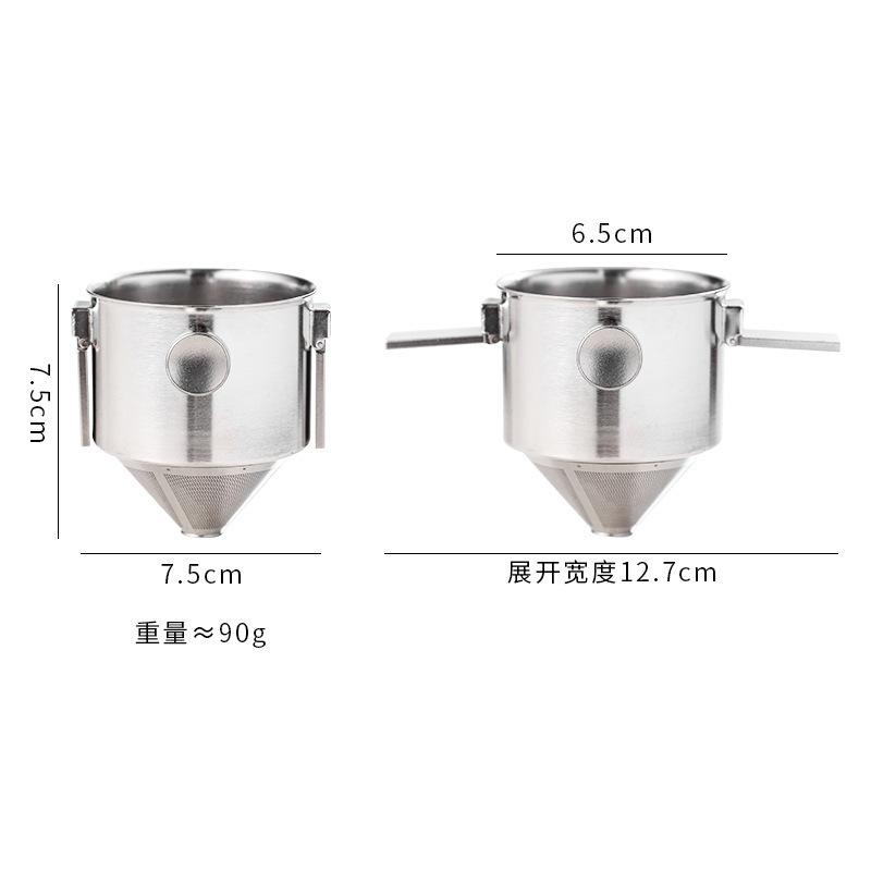 Stainless Steel Small Angel Coffee Drip Filter Foldable Portable Hand-held Hanging Ear Filter Cup Extraction Filter Mesh Dripper