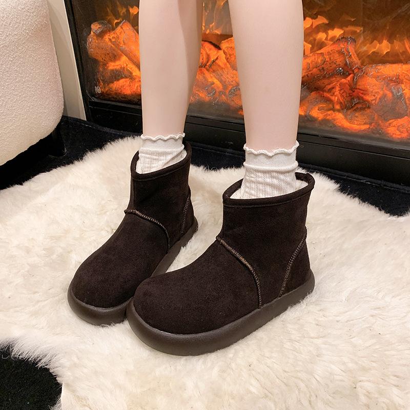 Damtjockbottnade mode vinter lätta varma anti kalla snöstövlar halkfria vardagssneakers bomullsstövlar brödskor