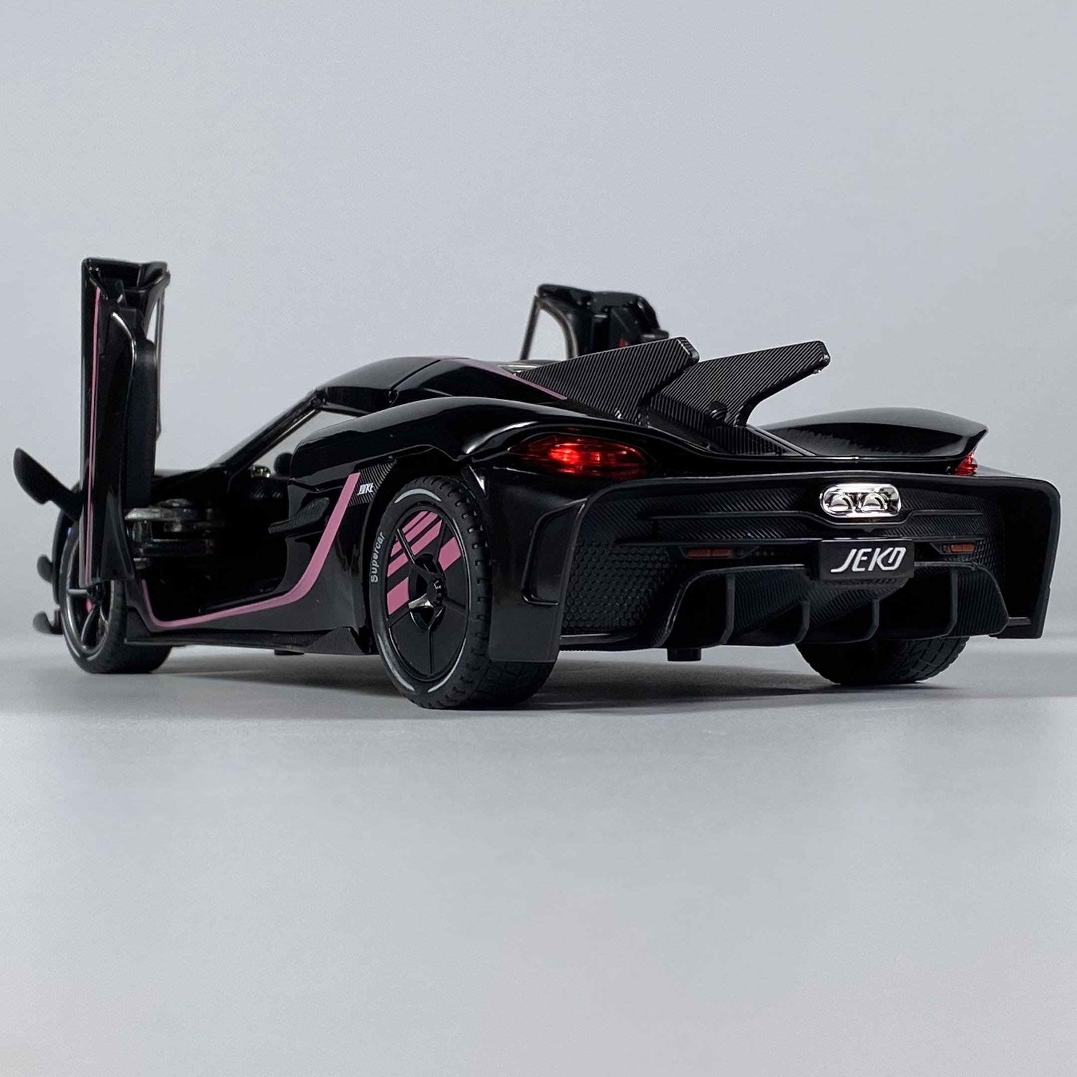 1:24 Jesko Absolut Super Sports Car Alloy Metal Diecast Model Car Children Toys Child Kids Toy For Boys Birthday Gifts Present nero