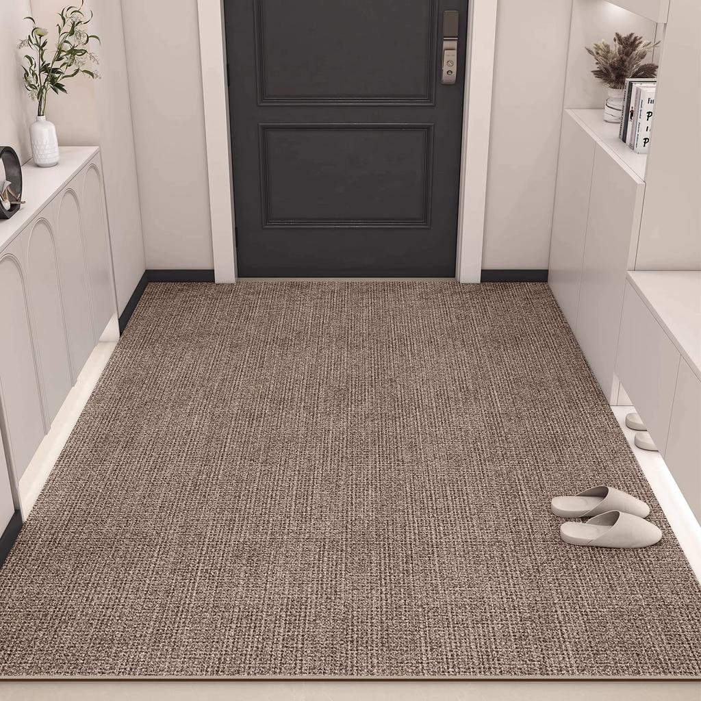 Door Floor Mat, High-End Door Floor Mat, Dirt-Resistant Pvc Leather, Leave-In Washable, Erasable, Cutting, Non-Slip Door Carpet