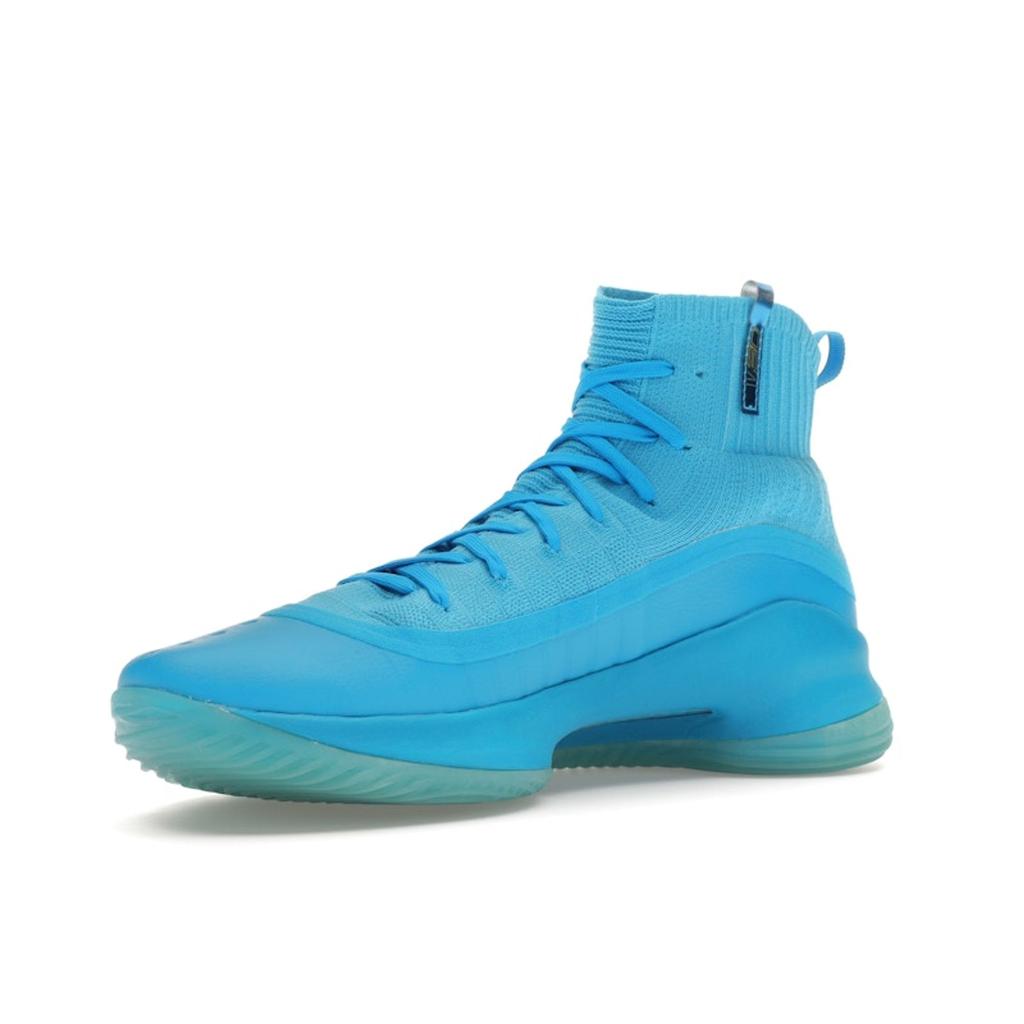 Under Armour Curry 4 Retro Flooded Men Tenisky Modrá Capri Metallic-Gold 1298306-404
