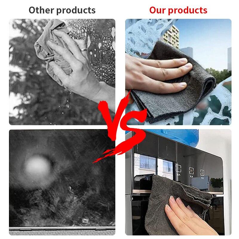 1Pcs Kitchen Towels No Trace Cleaning Cloth Microfiber Household Absorbent Clean Cloth Dish Cloth Tableware Rag XYZ