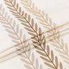 Embroidered Tablecloth Cotton Linen Waterproof Rectangle Table Cover Vintage Leaf Pattern for Kitchen Dining Living Room Decor