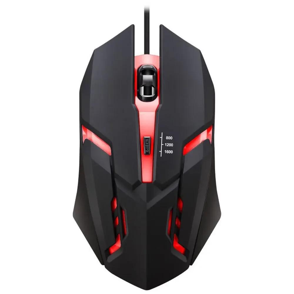 

Latest High-quality Ergonomic Gaming Mouse, Suitable for Desktop and Laptop Computers, 4-button USB RGB Backlit Mouse чорний