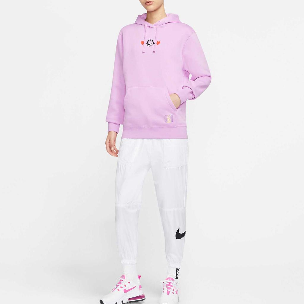 Nike Sweatshirts Women's Pink Hooded Moderate Regular DC3940-616