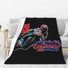 Custom Fabio Quartararo French Motorcycle Racer Blanket 3D Print Soft Flannel Fleece Warm Throw Blankets Home Couch Bedspreads