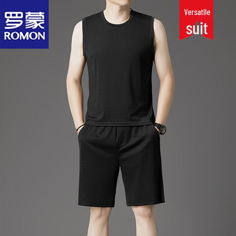 

ROMON Men s Summer Sleeveless Casual Set 3XL