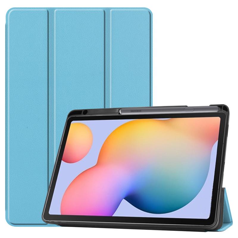 Tablet Case For Samsung Tab S6 Lite Cover With Pencil Holder 10.4 Inch 2022 SM-P610 PU Leather Cover For Samsung Galaxy S6 Lite Case Tablet