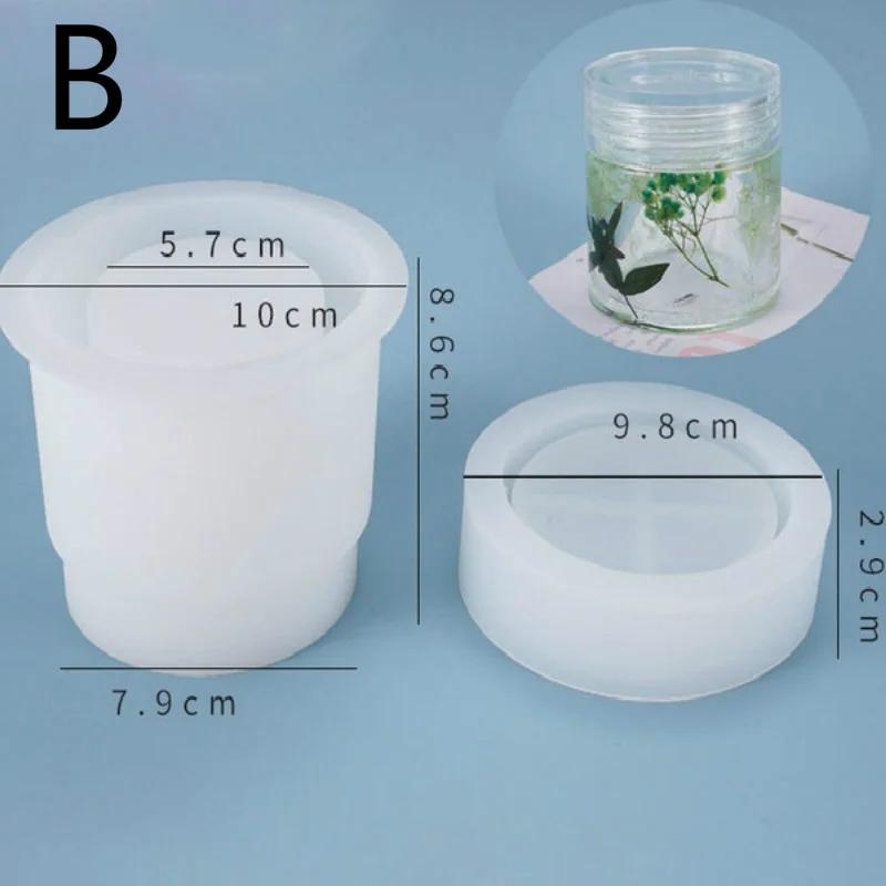 3D silikonová forma na láhev (Uvnitř prázdný) Výroba šperkovnic Pryskyřičné úložné potřeby Silikonové formy pro pryskyřičné umění Domácí dekorační forma
