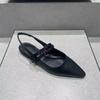 Small K Women's Shoes Fashionable and Comfortable Versatile Bag Head Flat Bottom Pointed Head Shallow Mouth Mary Jane Strap Sandals