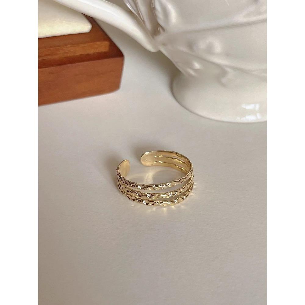 French Retro Blue Butterfly Ring Design Sense Temperament Personality Simple Cold Sense Versatile Ring