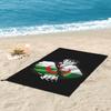 Algerian Pure Blood Flag Black  Beach Towel Soft Microfiber Quick Dry Absorbent Quick Towels For Yoga