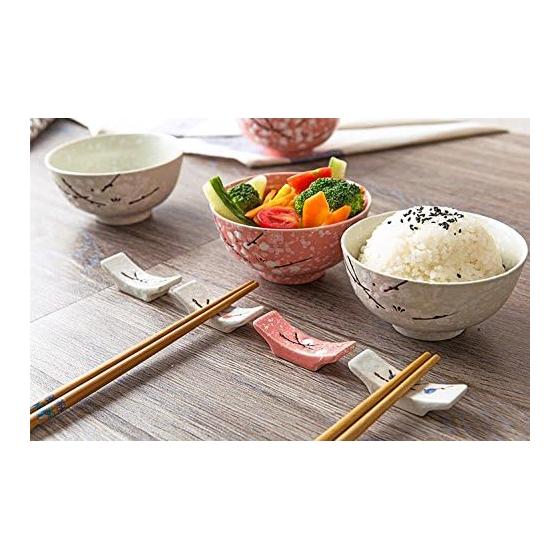 Ceramic Chopstick Rests, Japanese Style, Set of 4, Tableware, Chopstick Holders, for Japanese Cuisine, Restaurants, Inns, Table Decor, 6.5x2x2cm,