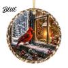 Christmas Gift for Decorative Special Ornament Holiday Scene Acrylic Friends Landscape Tree Decor Hanging Keepsake